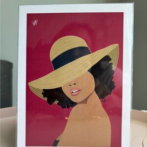 5”7” Stylish Art Print with Hat